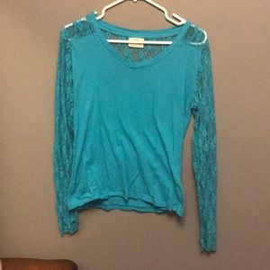 Turquoise and lace